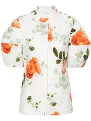 [Erdem] Volume Short Sleeve Blouse