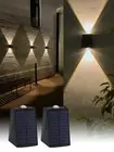 Solar Wall Lights Outdoor Waterproof Sconce Up Down Dusk to Dawn for Fence, P...