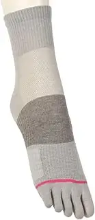 [Atsugi] JD46083 Women's Socks, Clear Beauty Active, 5 Toes with Anti-Slip, Middle Length