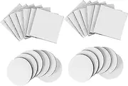 Veemoon 40Pcs Strong Adhesive Tape Durable Double Sided Stickers for Home Office School and Crafts Squares Circles