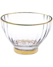 Alice Pazkus Set of 4 Line Textured Dessert Bowls