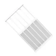 US (16.5in Width 50‑80cm / 19.7‑31.5in Length)Tension Rod Shelf Adjustable