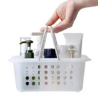 在飛比找momo購物網優惠-【日本INOMATA】衛浴小物手提瀝水籃(4入裝)