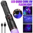 20W UV Ultra Violet LED Flashlight Blacklight Light 395NM Inspection Lamp