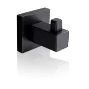 Bathroom Stainless Steel 304 Robe Hook Black Wall Hat Single Hanger Towel Rack