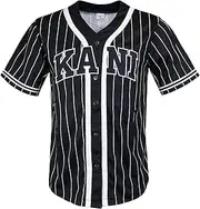 [Karl Kani] Serif Pinstripe Baseball Jersey