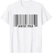[X.Style] Cool Water Polo Barcode Player, Coaches and Fans | ds193 T-Shirt White