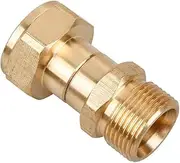 Pressure Washer Swivel Joint, Kink Free Gun to Hose Fitting, Anti Twist Metric M22 14mm Connection, 3000 PSI