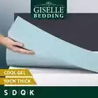 Giselle Bedding Memory Foam Mattress Topper Cool Gel Mat Pad Cover All Size 10cm