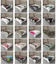 Ambesonne Cars Print Flat Sheet Top Sheet Decorative Bedding 6 Sizes
