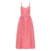 [Rebecca Vallance] Rebecca Vallance Petra Midi Dress 6 UK PINK