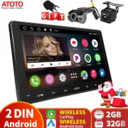 ATOTO 7IN A6PF Android 2DIN Car Stereo GPS Track Radio w/ Dash & Rearview Camera