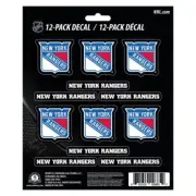New York Rangers Stickers Die Cut Mini Decals 12-Pack Sticker Sheet