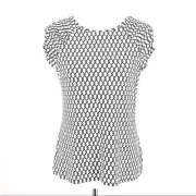 Tommy Hilfiger White Printed Cap Sleeve T-Shirt sz S