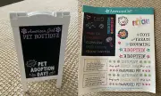 American Girl chalkboard store shop adoption sign from pet boutique 18" doll NEW
