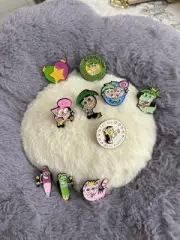 The Fairly Odd Parents Cosmo And Wanda Nickelodeon Collectible Metal Pins 10 Pcs
