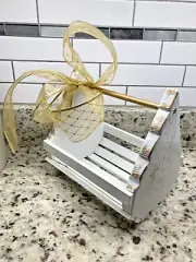 "Winter Wonderland" Hand - Crafted White Pine Tree Basket