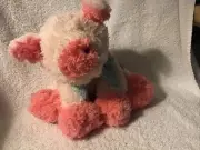 Melissa & Doug Fluffy Pink Pig 8" Soft Plush Toy with Gingham Bow Meadow Medley