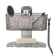 Generisch Suction Cup Storage Rack Suction Cup for Shower Double Layer Cosmetic Holder Suction Cup Not Versatile Organiser of Drilling Ventilation Bowl for Dining Room, Kitchen, Kitchen