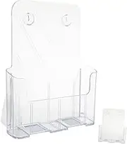 VILLFUL Magazine Holders Plastic Stands for Display Wall-Mounted Document Holder for Office Paper File Rack