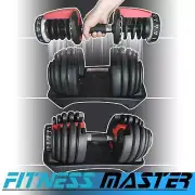 Fitness Master48kg Adjustable Dumbbell Set Home GYM Exercise Equipment