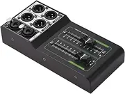 Passive Stereo Volume Controller with XLR Input Output, Precise Sound Adjuster, Plug and Play for Studio Speakers, Home with Metal Interfaces, Great for Live Performance Sound