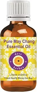 Deve Herbes Pure May Chang Essential Oil (Litsea cubeba) 100% Natural Therapeutic Grade Steam Distilled 15ml (0.50 oz)