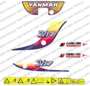 YANMAR SV17 DIGGER DECAL STICKER SET