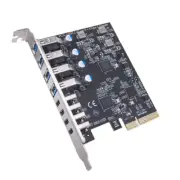 USB3.2 Gen2 Expansion Card 8Port Adapter Card PCI-E 4X to 4-Port Type-C 4Xtype-A