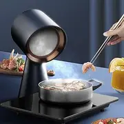 Mini Desktop Range Hood, Portable Range Hood, Exhaust Air Volume 3.5m/Min, 2 Gears Adjustable Wind Power, Low Noise, Extractor Fan, for Home, Kitchen Hot Pot, BBQ