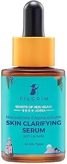 PILGRIM Korean Niacinamide 5% + Alpha Arbutin 1% Skin Clarifying Serum for acne & acne marks | All Skin Types | For Men & Women | Korean Skin Care | Vegan & Cruelty-free | 30ml