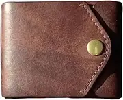 [Iouyjiu] Sleek Simple Design Minimalist Wallet, Compact Pu Leather Wallet, Thin Card Holder Wallet, Decorative Sturdy Portable Wallets for Men, Indoor, Outdoor, Travel, Brown Color