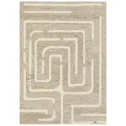Rug Culture Summit Maze Rug Linen