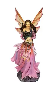 Hello Fairy Tiny Friend Figurine Holding Dragon by Molly Harrison The Society