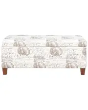 Linon Carmen Swirl Storage Ottoman