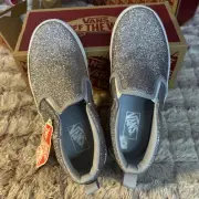 Vans Off The Wall Asher Glitter Girl Sneakers Size 2