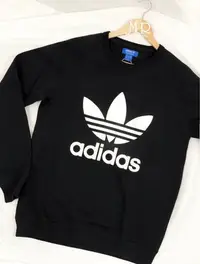 在飛比找Yahoo!奇摩拍賣優惠-[MR.CH]ADIDAS ORIGINAL CREW 黑白