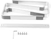 Desktop Laptop Stand Ergonomic Aluminum Alloy Laptop PC Computer Riser Cooling Shelf for Home Office Silver