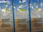 50 PACKETS HEMPZ BEACH HAPPY DARK TANNING MAXIMIZER TANNING LOTION