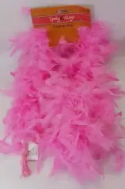 Spooky Village Pink Feather Boa Landfowl Feathers 52" Long New Halloween Costume