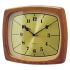 Interform Wall Clock Enoch CL-3853BN Brown Gold W33 x H26 x D5cm
