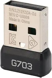 USB Receiver for LogitechG703 Lightspeed 2.4GWireless Mouse, Replacement Portable Mouse Adapter Converter, Plug and Play Stable Transmission