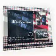 Ben Sherman Gift Set Mens One Size Robe Body Wash Body Lotion Manicure Set New