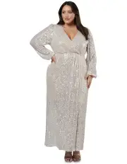 [Pink Dusk] All I Want Sequin Maxi Dress in Champagne