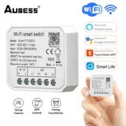 Aubess WiFi Smart Switch 1/2 Gang DIY Light Switch Module Tuya Smart Life APP Re