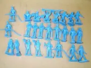 Marx MXR-AFP-B "Air Force Personnel (25 pcs - Blue)" 50mm Plastic Toy Soldiers