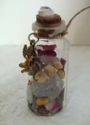 ANGELS Charm/Spell/Intention Jar Crystals Herbs Wicca Druid Folklore Remedy
