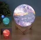 3D Printing Galaxy Moon Lamp 4.8", 16 Color Night Light, Touch & Remote Control