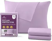 Circles Home, 100% Cotton Zippered Pillow Protector, Lavender, Toddler, Single Pack