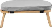 Hbbgdiy Meditation Bench, Bamboo Prayer Bench with Soft Cushion, Removable and Washable Meditation Stool with Fixed Snap.
